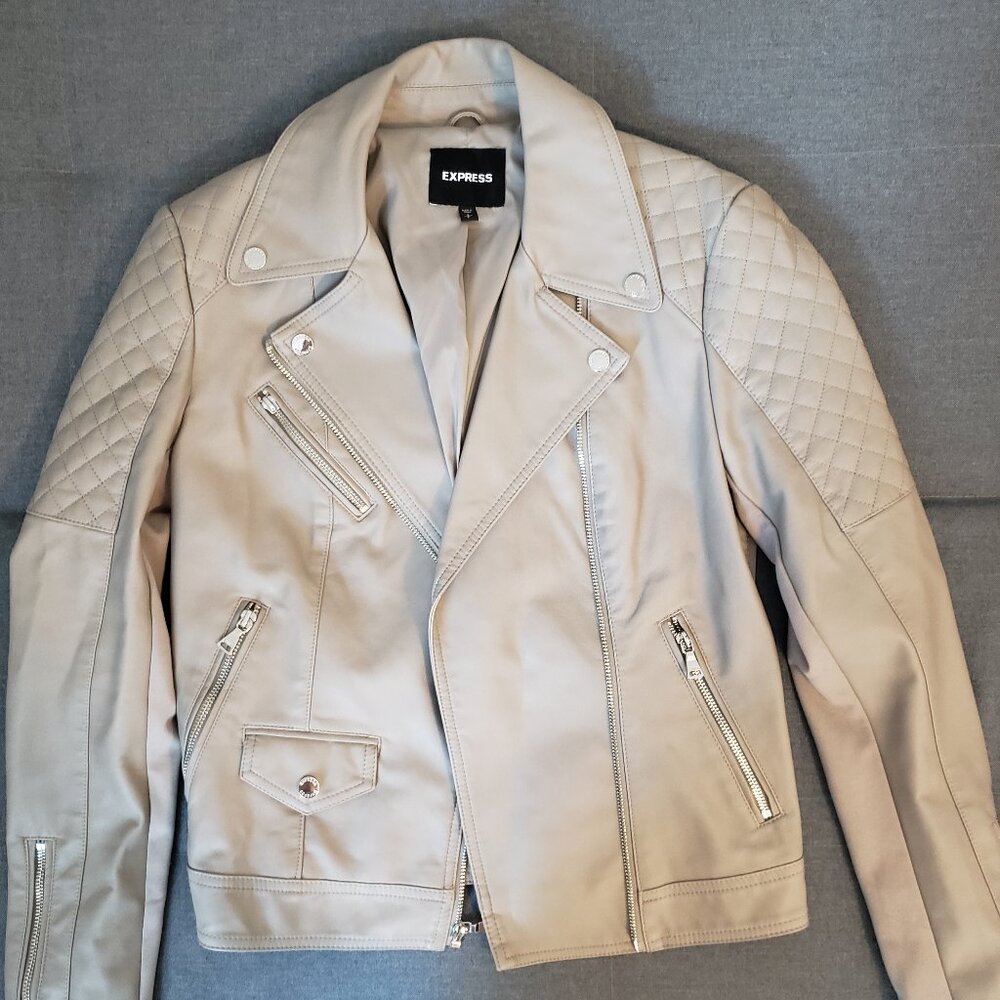 NWOT vegan leather moto jacket